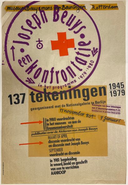 BEUYS (Joseph). "Een konfrontatie, 137 tekeningen 1945-1979 (1979)". Sérigraphie...