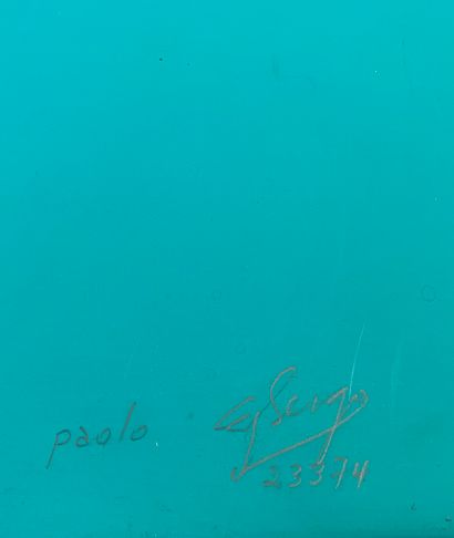 BERGEN (Emiel). "Paolo" (1974). Collage sur papier, titré, daté et signé au coin...
