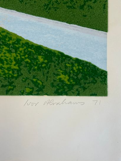 null ABRAHAMS (Ivor). "Garden Suite" (1971). Suite de 2 lithographies et collages...