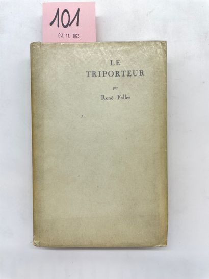 FALLET (René). Le Triporteur. P., Denoël, 1951, in-12, br., couv. rempl., non coupé...