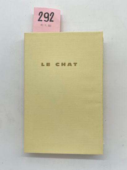 SIMENON (Georges). Le Chat. P., Presses de la Cité, 1967, 8°, en feuilles, couv....