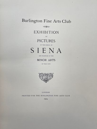 null Exhibition of Pictures of the School of Siena and Examples of the Minor Arts...