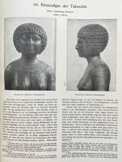 null BISSING (Fr. W. Freiherrn von). Denkmäler Ägyptischer Sculptur. Text. München,...