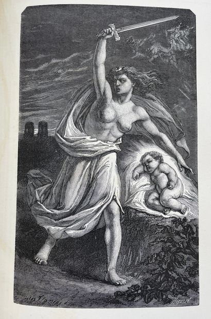 HUGO (Victor). L'Année terrible. Illustrations de L. Flameng et D. Vierge. P., Michel...