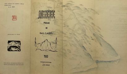 CLAUDEL (Paul). Sainte Geneviève. Poème. Tokyo, Chinchiocha, 1923, 4° agenda, leporello...