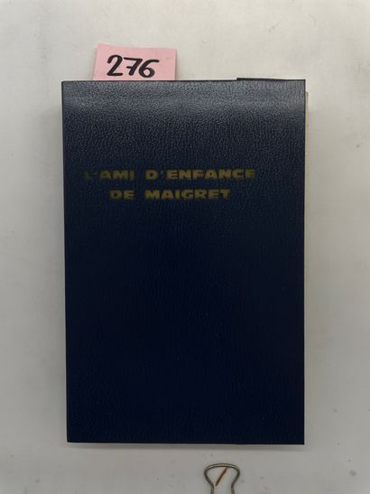 SIMENON (Georges). L'Ami d'enfance de Maigret. P., Presses de la Cité, 1968, 8°,...