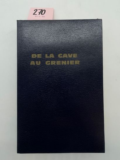 SIMENON (Georges). De la cave au grenier. P., Presses de la Cité, 1977, grand 8°,...