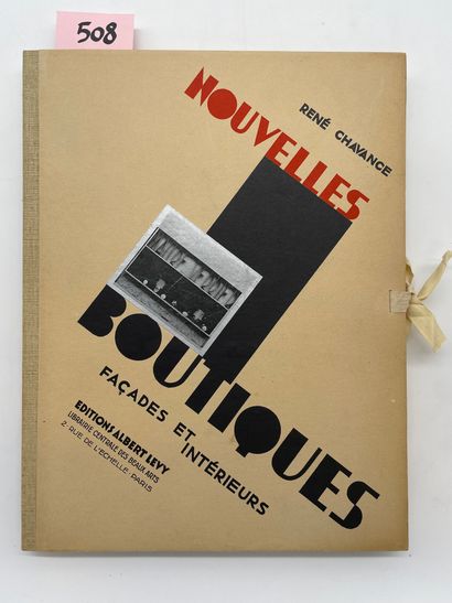 null Nouvelles boutiques. Façades et intérieurs. P., Albert Lévy, 1929, in-folio,...