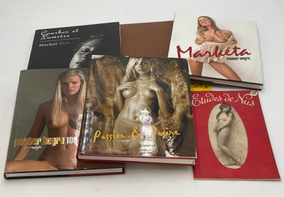 Nus féminins.- Ensemble de 6 ouvrages : BLOT, Michel. Courbes et lumières (2006)...