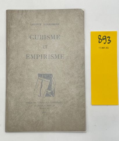 null ROSENBERG (Léonce). Cubism and Empiricism. P., L'Effort moderne, 1921, 8° booklet,...