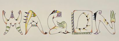 TOVAR.- PIERRE (José). Alphabet dessiné par Tovar. Préface de José Pierre. P., Clot,...