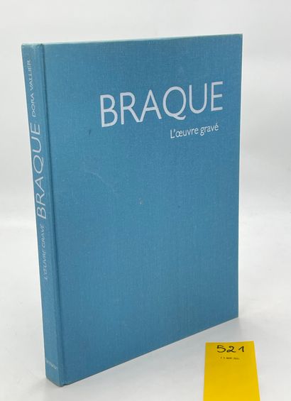 BRAQUE.- VALLIER (Dora). Braque. L'Oeuvre gravé. Catalogue raisonné. P., Flammarion,...