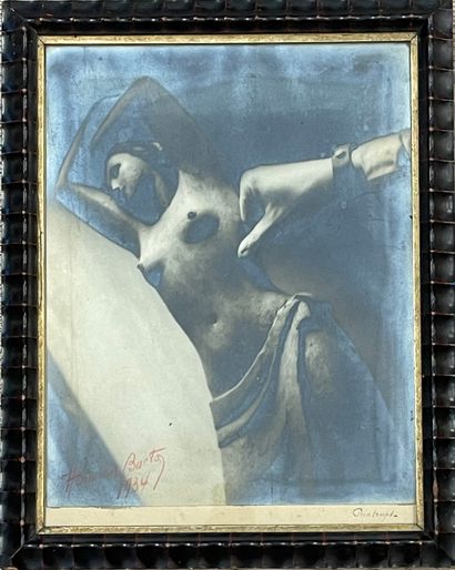 BURTON (Herman). "Le Printemps" (1934). Tirage argentique, titré, daté, signé au...