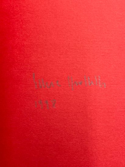null 斯帕莱蒂（埃托雷）。Salle des fêtes.斯特拉斯堡，现代与当代艺术博物馆，1998 年，12 开本，1400 页，红色圣经纸，出版商红色天鹅绒布装订，蓝布手提箱。艺术家的书，印数...