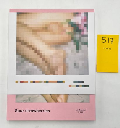 null ZHIPENG (Lin). Sour Strawberries. P., Bessard, 2018, petit 4°, pleine soie rose...