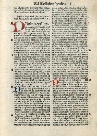 null Toute première Bible imprimée au format in-octavo.- Nouveau Testament en latin,...