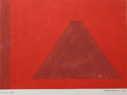 GOFFIN (André). "Composition" (1993). Aquarelle sur papier, datée, signée au coin...