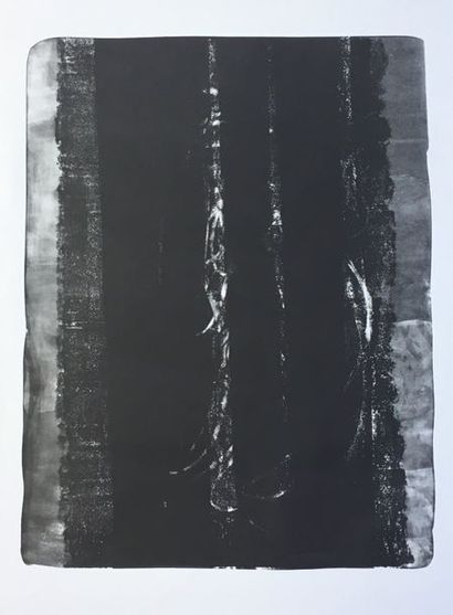 HARTUNG (Hans). "L-56" (1973). Lithographie en noir, titrée, datée, just. H. C. et...