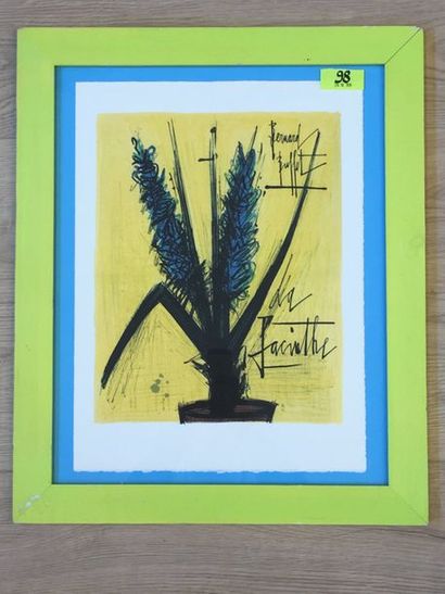 buffet (Bernard). "La Jacinthe" (1966). Lithographie en couleurs tirée sur papier...
