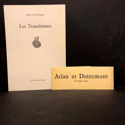 ATLAN et DOTREMONT (Christian). Les Transformes. P., Yves Rivière, 1972, 1 f. de...