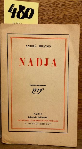 BRETON (André). Nadja. P., Gallimard, 1928, in-12, 44 illustrations hors texte, br....