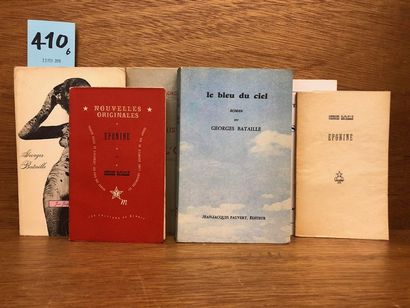 null BATAILLE (Georges). Eponine. P., Pour les Amis des Edit. de Minuit, 1949, in-12,...