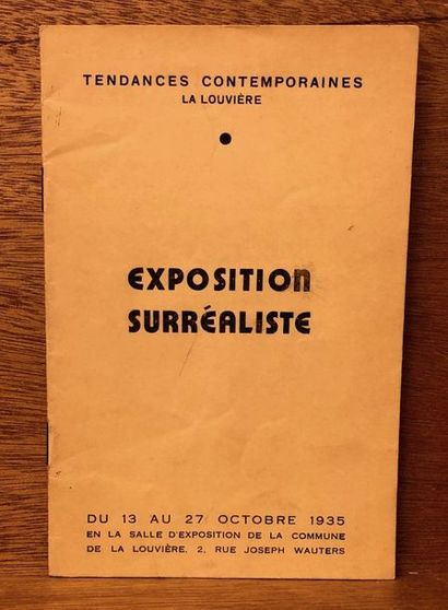 null La première exposition surréaliste en Belgique.- Tendances Contemporaines, La...
