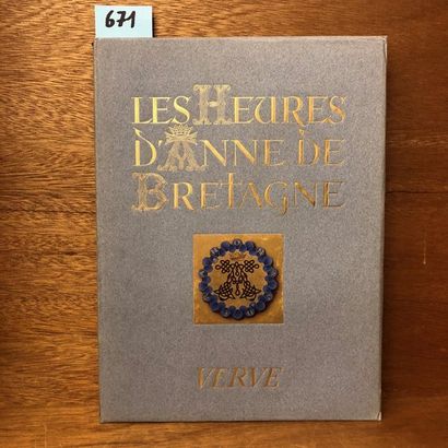 null Verve.- Les Heures d'Anne de Bretagne. Bibliothèque nationale (Manuscrit latin...