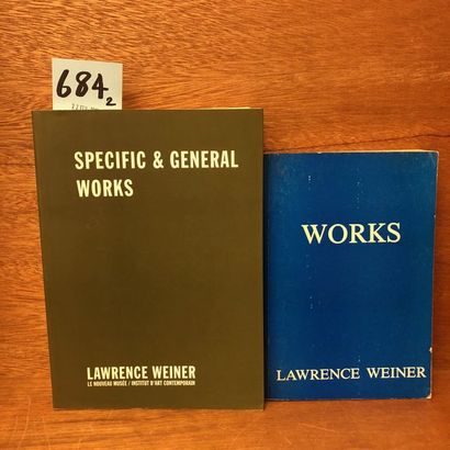 WEINER (Lawrence). Specific and General Works. Villeurbanne, Le Nouveau Musée / Institut...