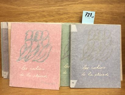 "Les Cahiers de la Pléiade". P., Gallimard, 1946-1952, 13 vol. petit 4°, br., couv....