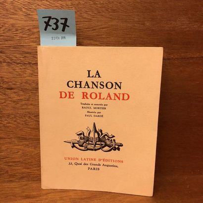 null DARDE.- La Chanson de Roland, traduite et annotée par R. Mortier. Ill. par Paul...