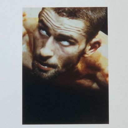 FABRE (Jan). "Cedric's extase" (2001). C-print sur papier glacé, titré, just. 17/100...