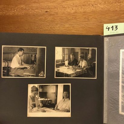 null Album comprenant +/- 165 photos d'Alfred Cortot et et de la pianiste Ingrid...