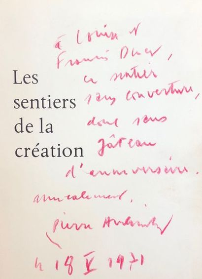 ALECHINSKY (Pierre). Roue libre. Genève, Skira, "Les Sentiers de la Création", 1971,...