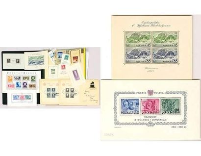 null POLOGNE : Blocs Feuillets entre 1928 et 1975 environ (dont Yvert n°5 et n°11...