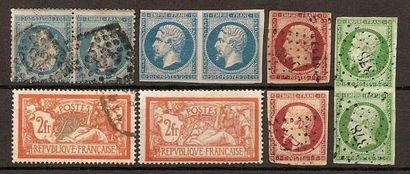 null FRANCE : timbres poste classiques, variétés du Yvert n°145 et divers, tous ...