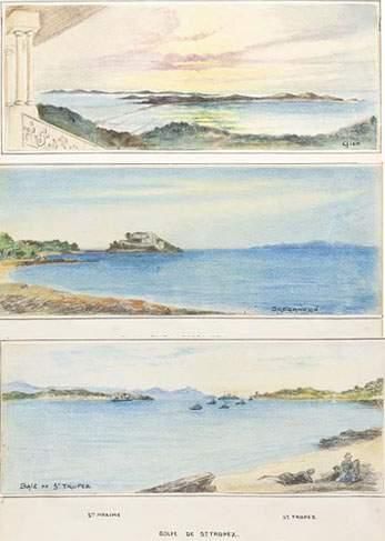 null G.LEX. actif vers 1935.
Panorama du littoral Varois.
Rare ensemble de vingt...