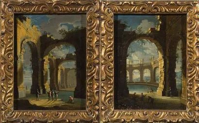 Gennaro GRECO dit MASCACOTTA (Naples 1663-1714).
Thermes...
