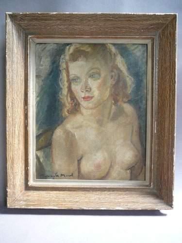 null Henriette MOREL (1884-1956) "Buste de jeune femme" huile sur panneau. Signé...