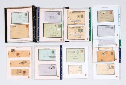 null France : collection d'oblitérations d'Algérie, lettres, entiers postaux, bandes...