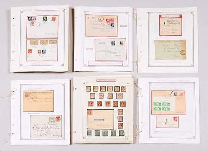 null France/Algérie : collection de lettres et cartes postales dont franchise militaire...