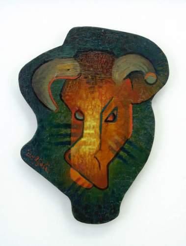 null Louis TOFFOLI (1907-1999)
Tableau sculpture animal, 1953.
Huile sur panneau.
37,5...