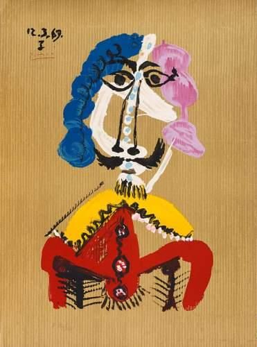 null Pablo PICASSO (1881-1973)
Portrait imaginaire.
Numéroté F 154/250 en bas à gauche...