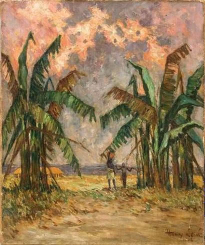 null Henri SENE (1889-1961)
Paysage africain. 1926.
Huile sur toile.
Signé et daté...