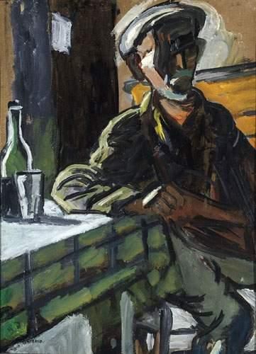 Auguste CHABAUD (1882-1955).
Portrait d'homme...