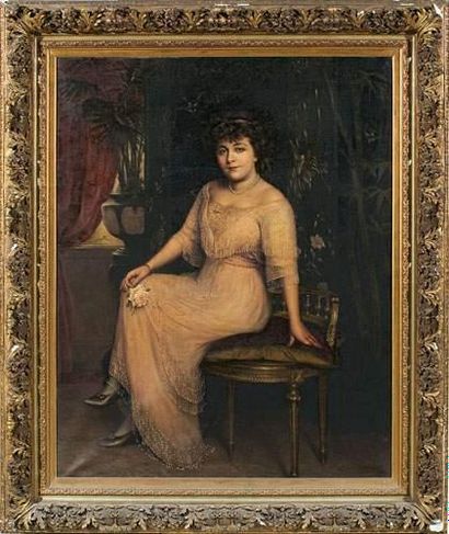 Agapit STEVENS (1849-1917)
Portrait de femme...