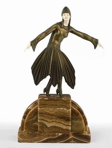 Demether CHIPARUS (1888-1950).
Danseuse étoile.
Sculpture...