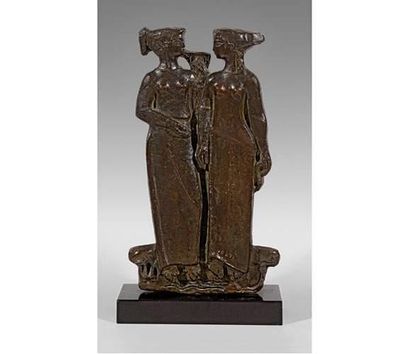 null Antoniucci Voltigero VOLTI (1915-1989)
Deux femmes.
Sculpture en bronze sur...