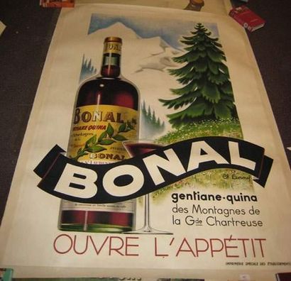 null BONAL ouvre l'appetit, Illustration de Ch.LEMMEL. "Gentiane-quina des Montagnes...