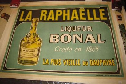 null LA RAPHAELLE liqueur Bonal, Anonyme. "La plus vieille du Dauphiné."
Imprimerie...
